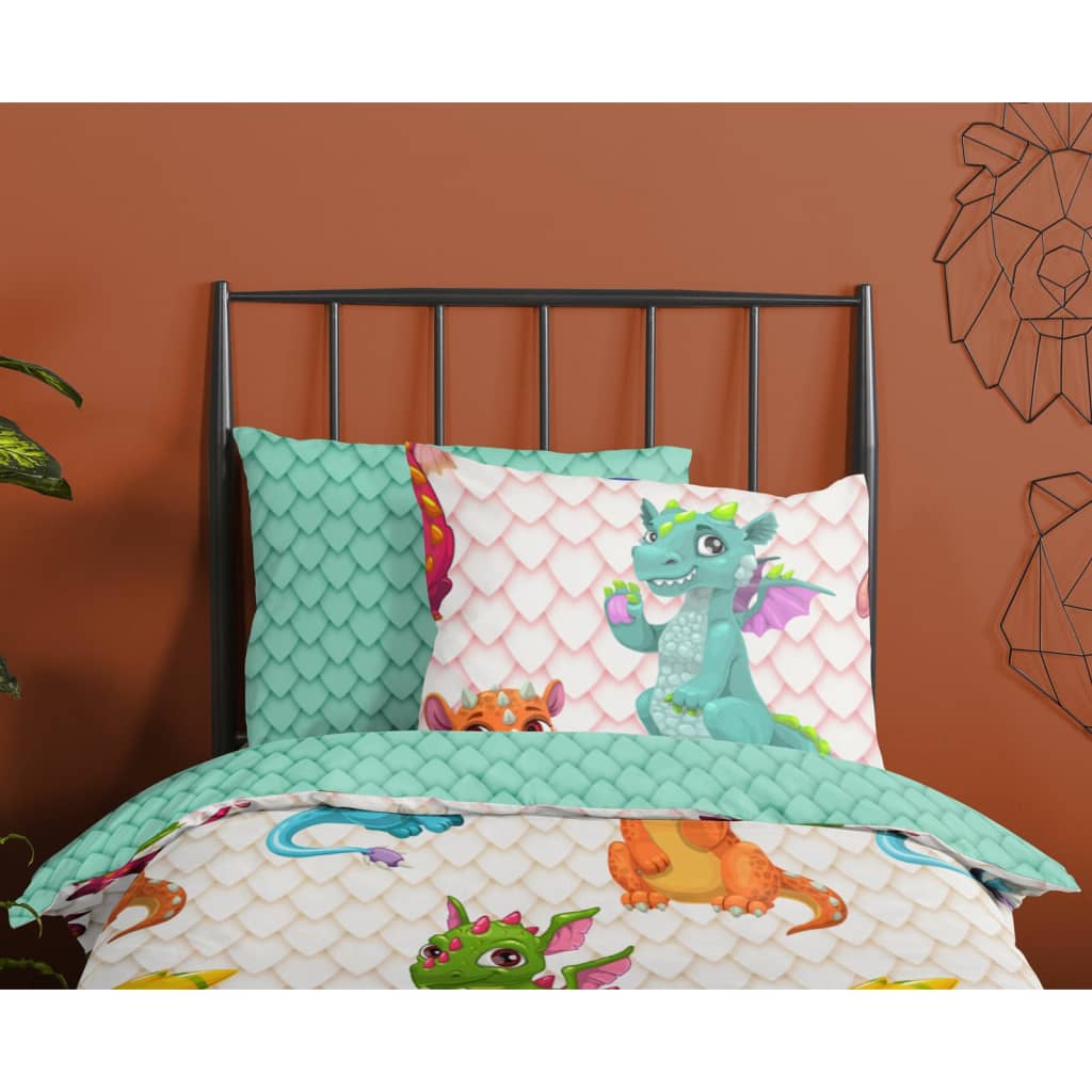 

Good Morning Kinderdekbedovertrek DRAGONS 140x200/220 cm meerkleurig