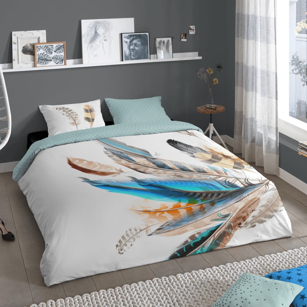 Good Morning Duvet Cover FEATHER 155×220 cm Multicolour