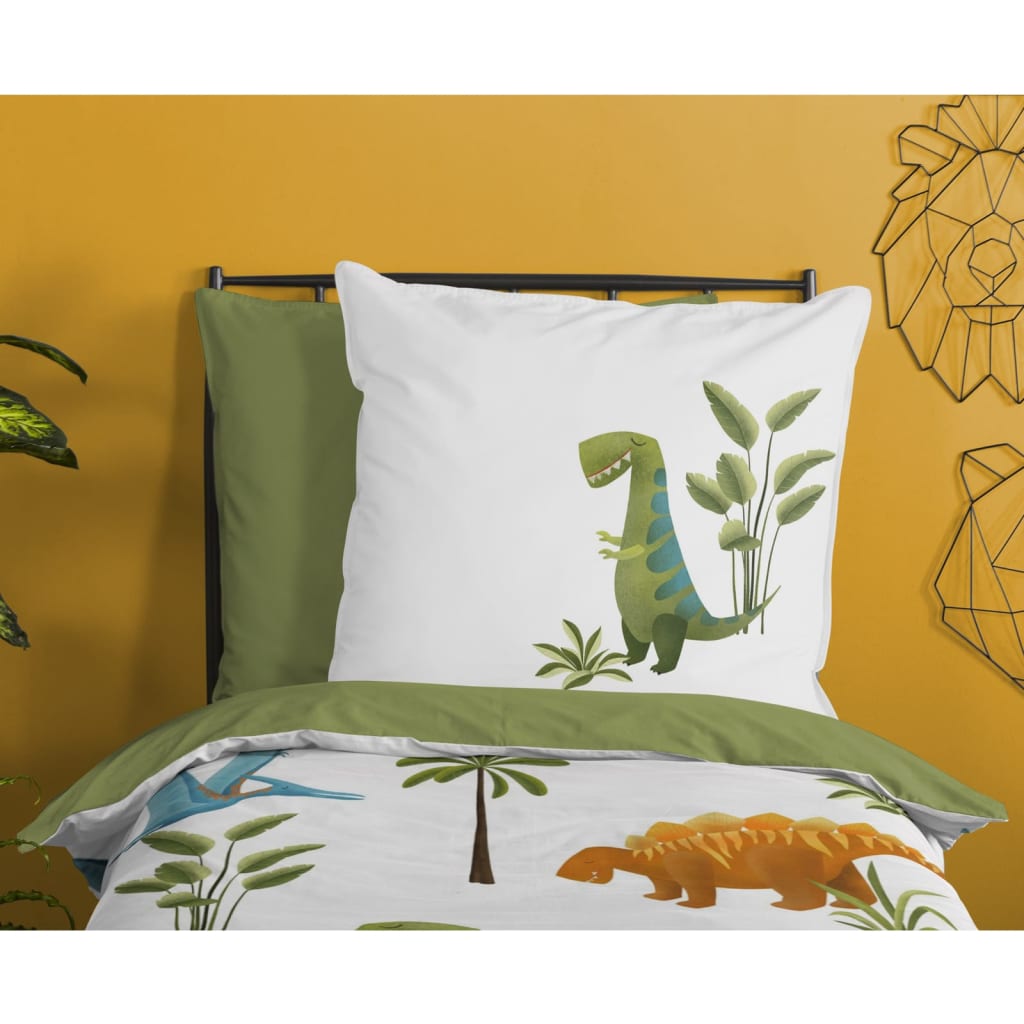 

Good Morning Kinderdekbedovertrek JURASSIC P 135x200 cm wit