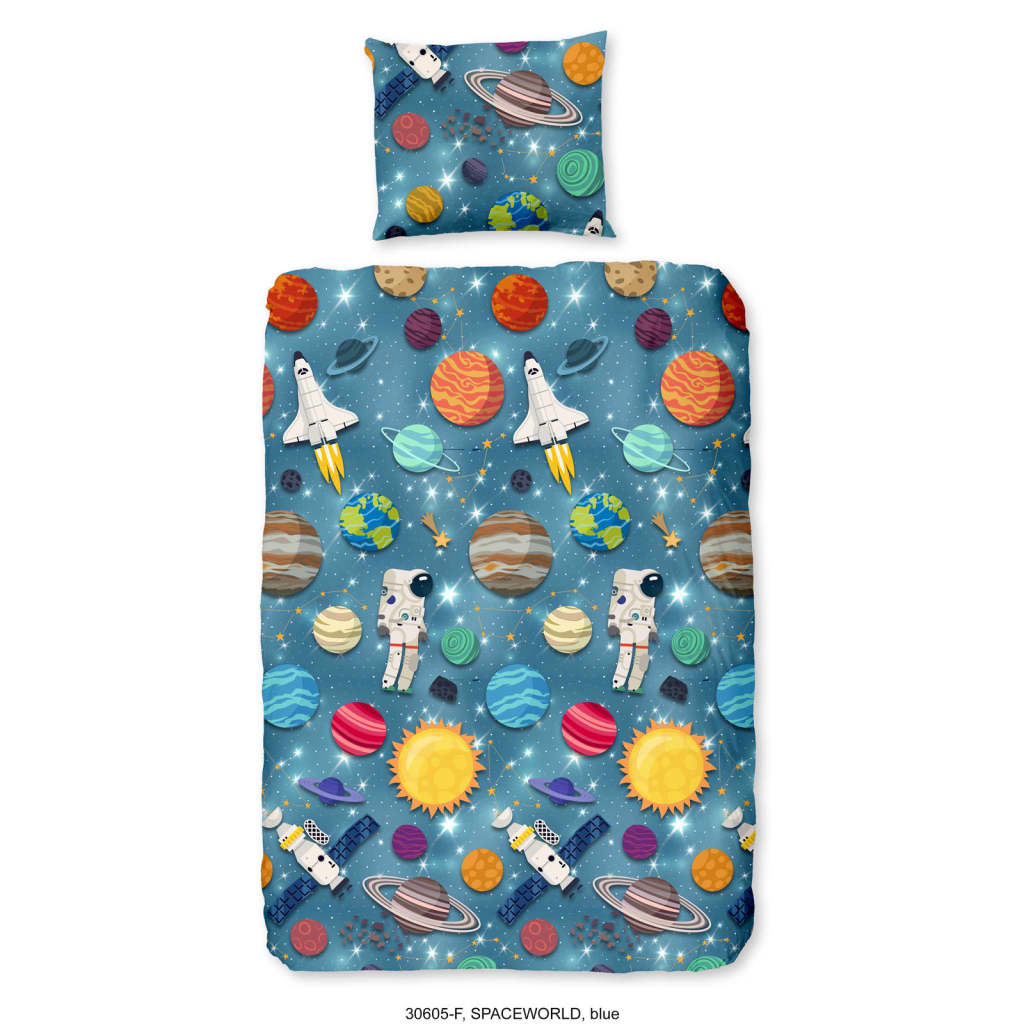 Good Morning Housse de couette pour enfants Spaceworld 140x200/220 cm