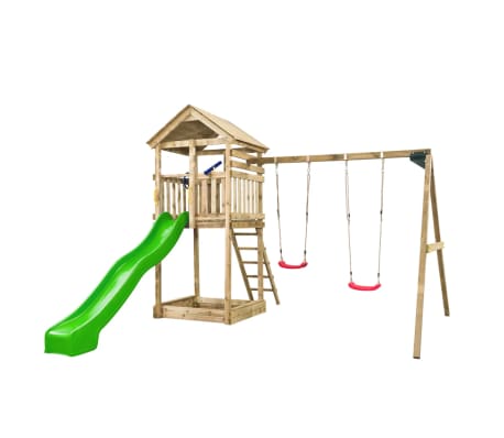 Swing King Speeltoestel Daan groene glijbaan 7888006.AG