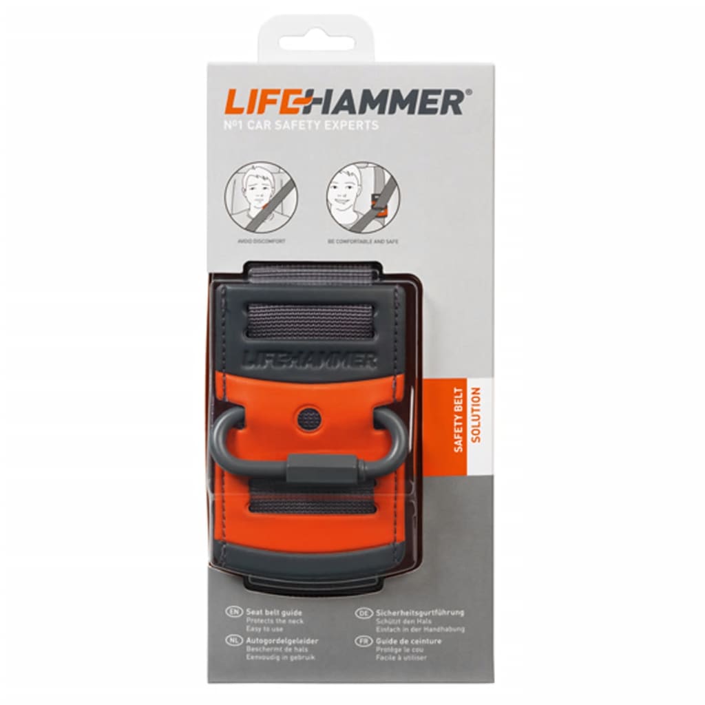 

Lifehammer autogordelgeleider 110 mm zwart/rood