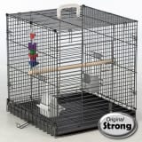 Strong Vogeltransportbox Traveller Silverstone Grau 46x48x52 cm 99034