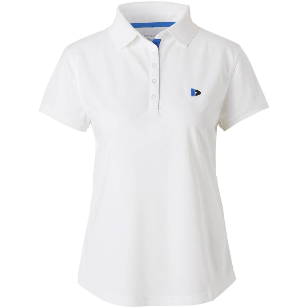 Donnay polo Cool-dry dames wit maat XXL