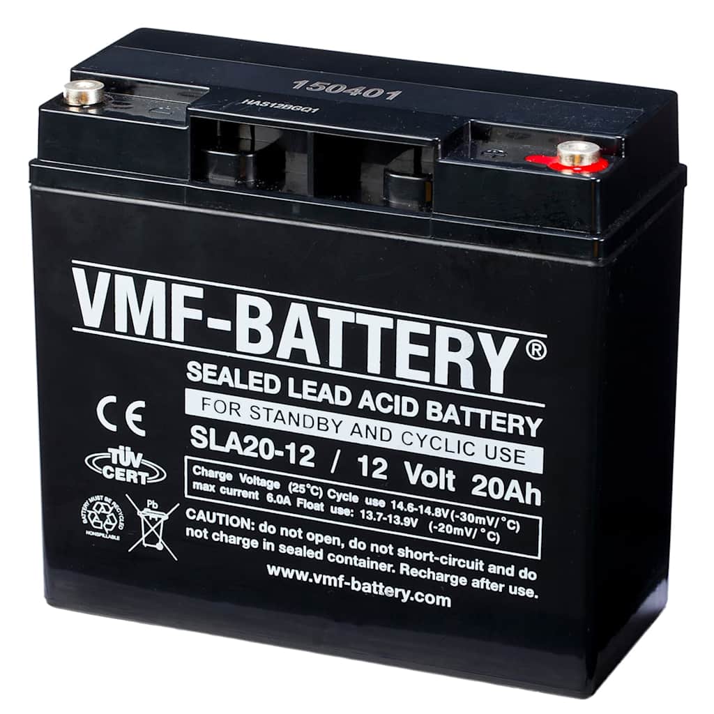 VMF AGM Batteri Standby og Syklisk 12 V 20 Ah SLA20-12