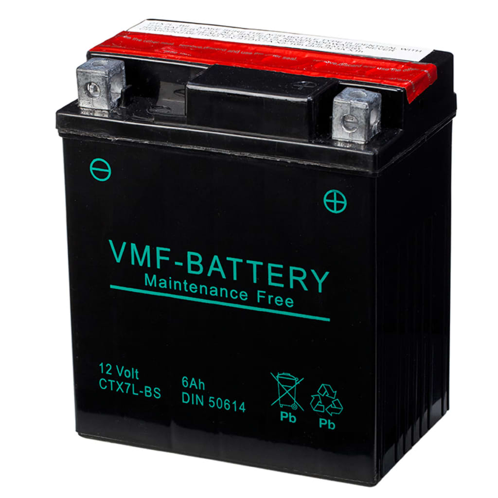VidaXL - VMF Powersport Liquifix accu 12 V 6 Ah MF YTX7L-BS