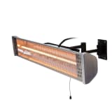 Sunred Wand terrasverwarmer Subra 1800 W halogeen zilver HWM18