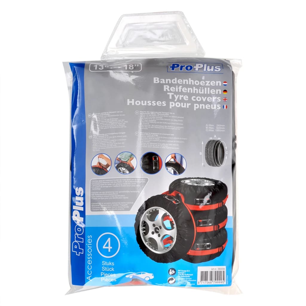 

ProPlus bandenhoezen set van 4 390056