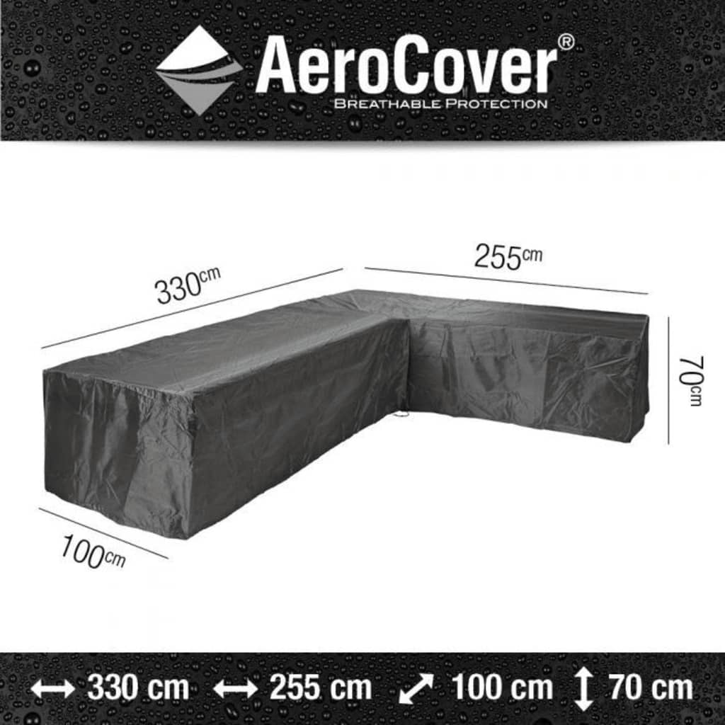 AeroCover Loungesethoes hoekset rechts 330x255x100xH70 cm