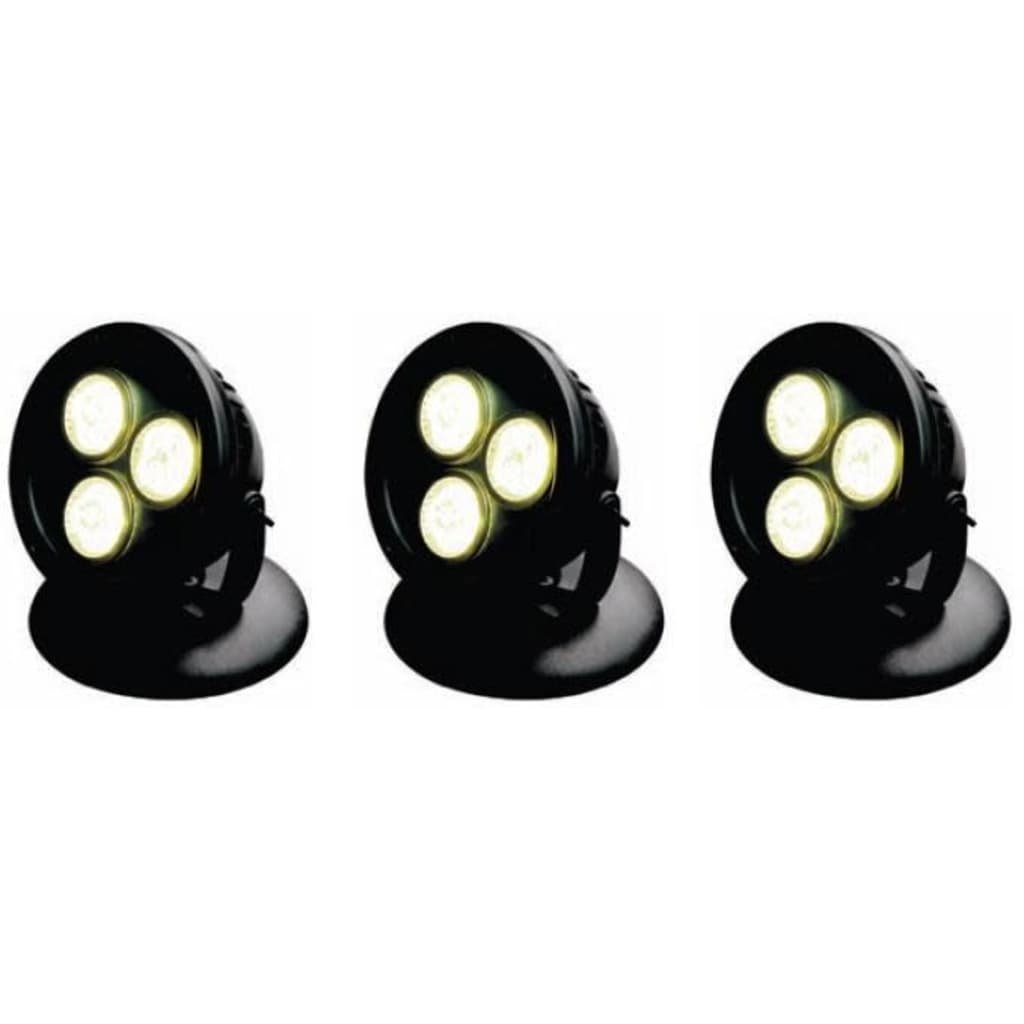 Afbeelding Aquaforte Vijver en Tuin Led Lamp 12 Watt (SET VAN 3) door Vidaxl.nl