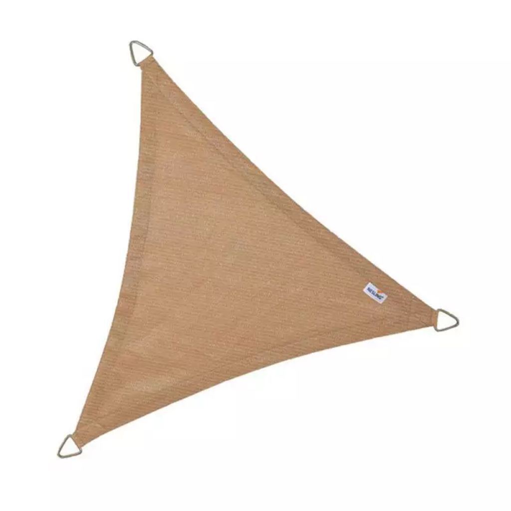 Coolfit schaduwdoek driehoek zand - 3.6 x 3.6 x 3.6 meter