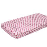 Lodger hydrofiel hoeslaken Native roze 40x80 cm