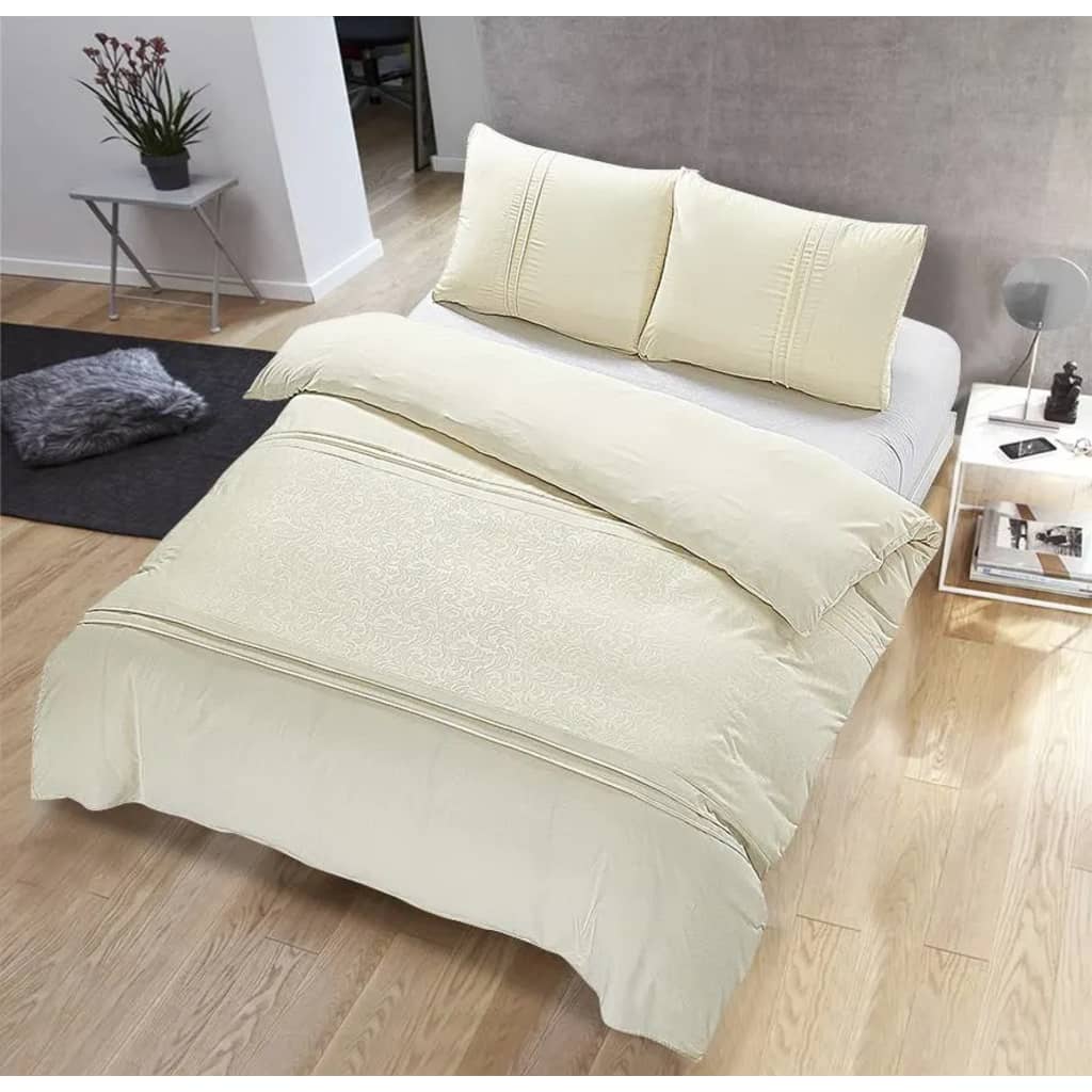 Merkloos The Luxury Home Collection Palermo Creme Maat 2 Persoons 200 X 220 huismerk kopen in de aanbieding