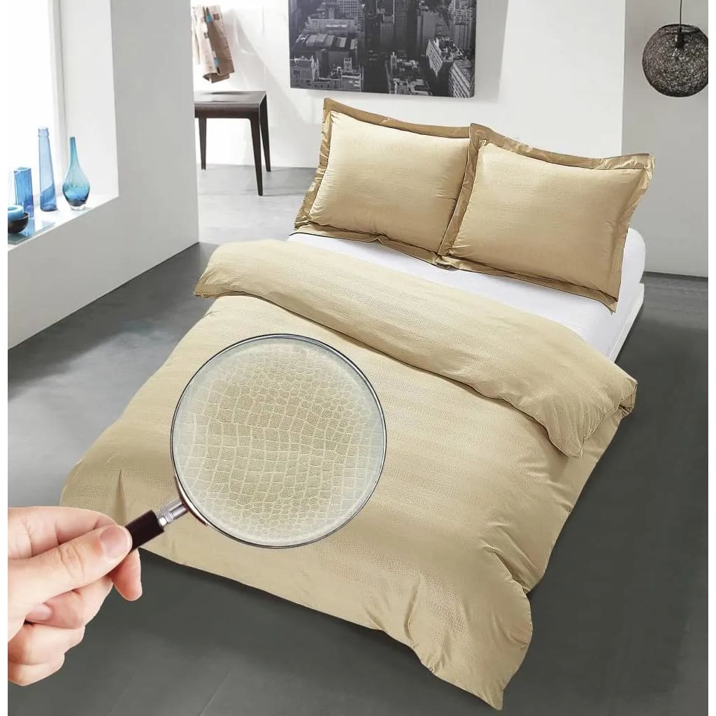 Merkloos The Luxury Home Collection Monaco Zand Maat 2 Persoons 200 X 220 huismerk kopen in de aanbieding