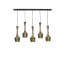 Light Living Hanglamp Kirsty Antiek Goud Mat Zwart 5 Lichtpunten light living kopen in de aanbieding