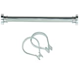 Ensemble tringle Seallux Sealskin + 12 anneaux chomé 125-220 cm