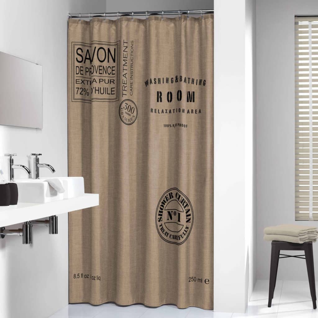 Sealskin Perdea de duș Provence, ecru, 180 cm, 233321366 Sealskin