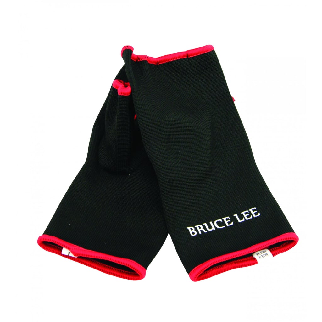 Bruce Lee boksbandages Easy Fit zwart/rood maat L/XL