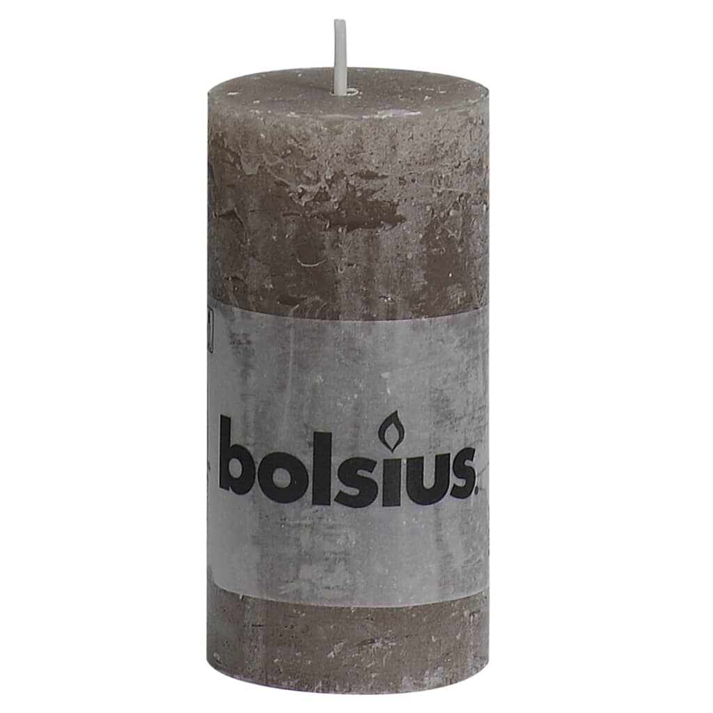 

Bolsius Rustiekkaarsen 8 st 100x50 mm taupe