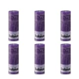 Bolsius Kubbelys 190 x 68 mm lilla