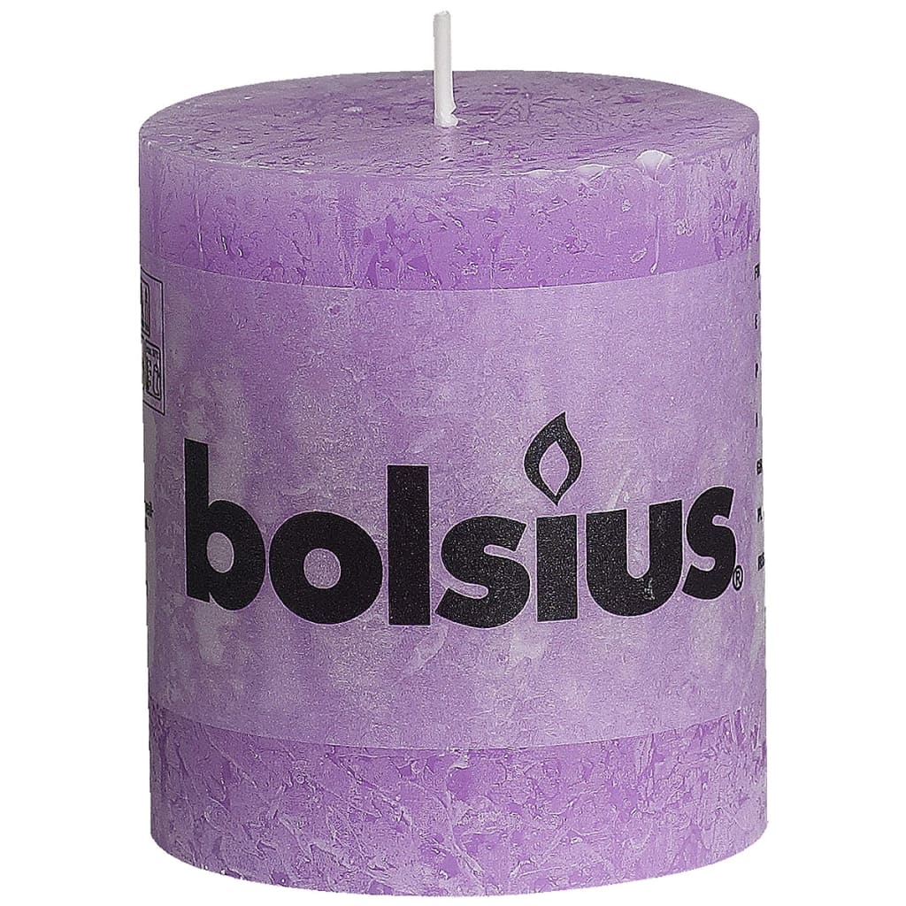 Bolsius Rustiekkaars 80x68 mm violet 6 st