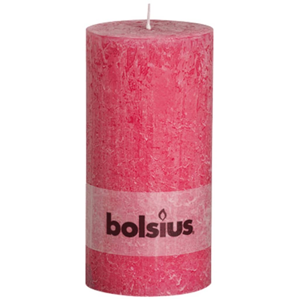 VidaXL - Bolsius Rustiekkaars 200x100 mm fuchsia 4 st