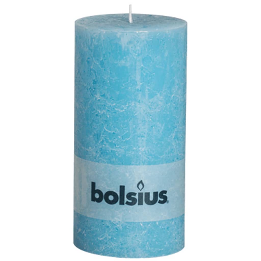 VidaXL - Bolsius Rustiekkaars 200x100 mm blauw 4 st