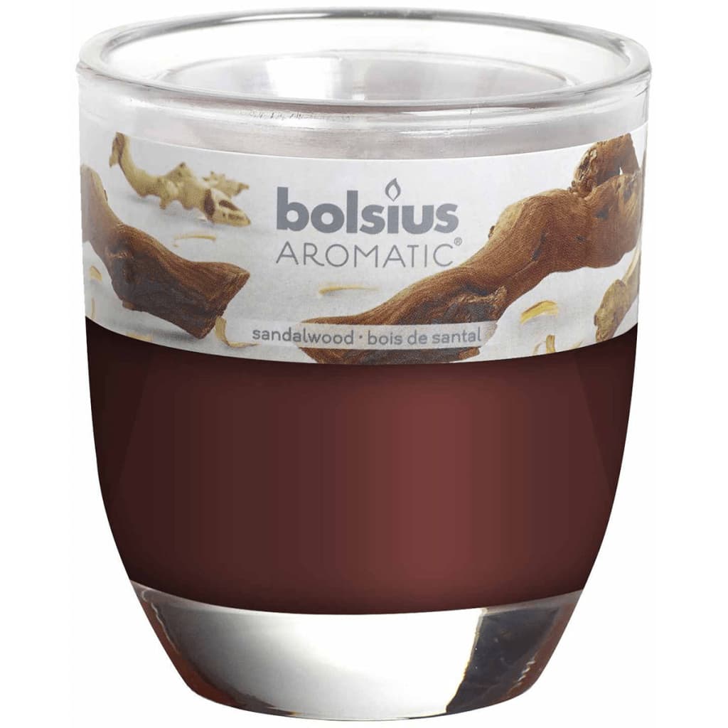 

Bolsius Geurkaarsen Sandalwood bruin 6 st 103626150323