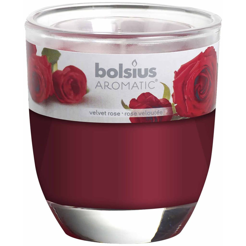 

Bolsius Geurkaarsen Velvet Rose rood 6 st 103626150381