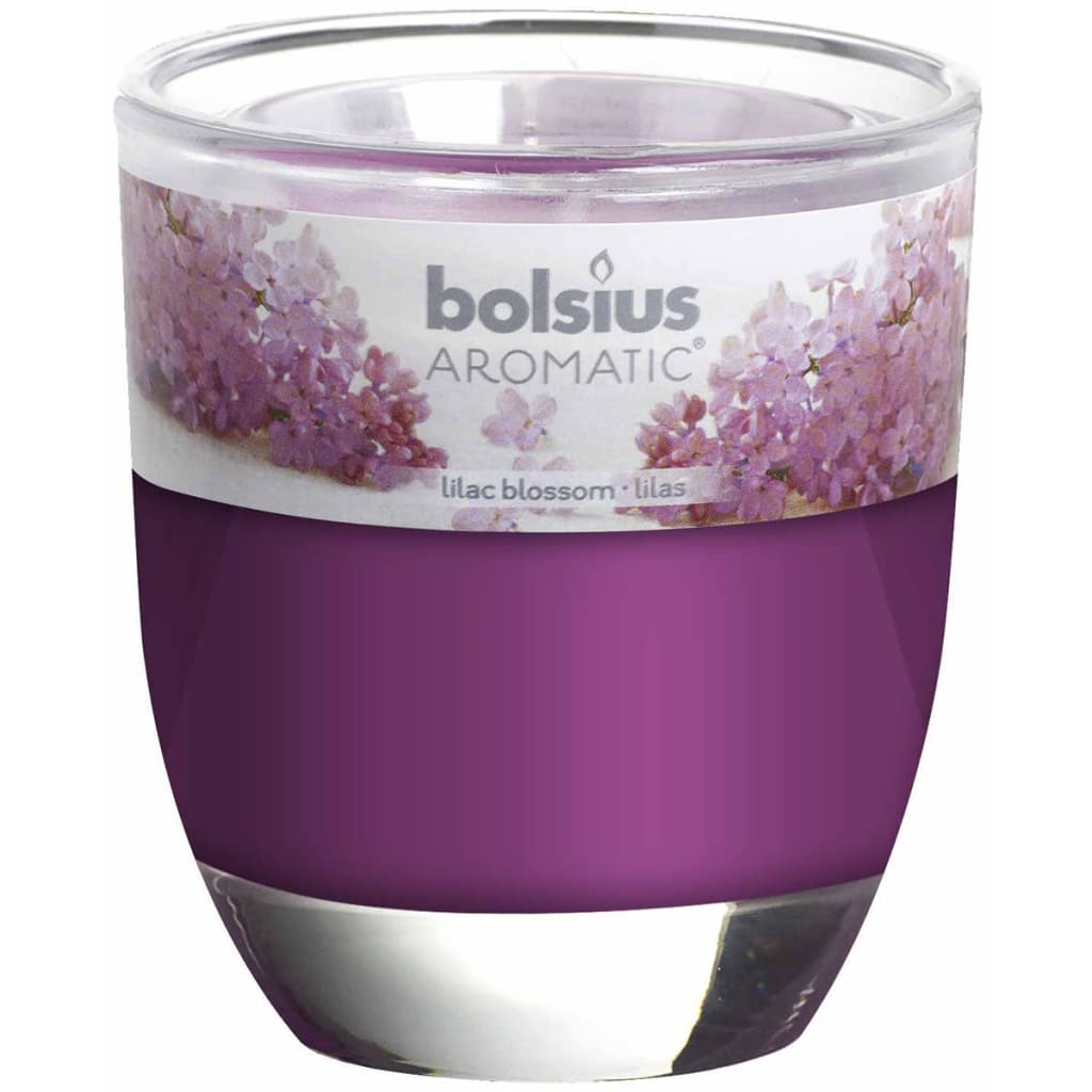 Geurkaars in glas lilac blossom 80 x 70 mm Bolsius