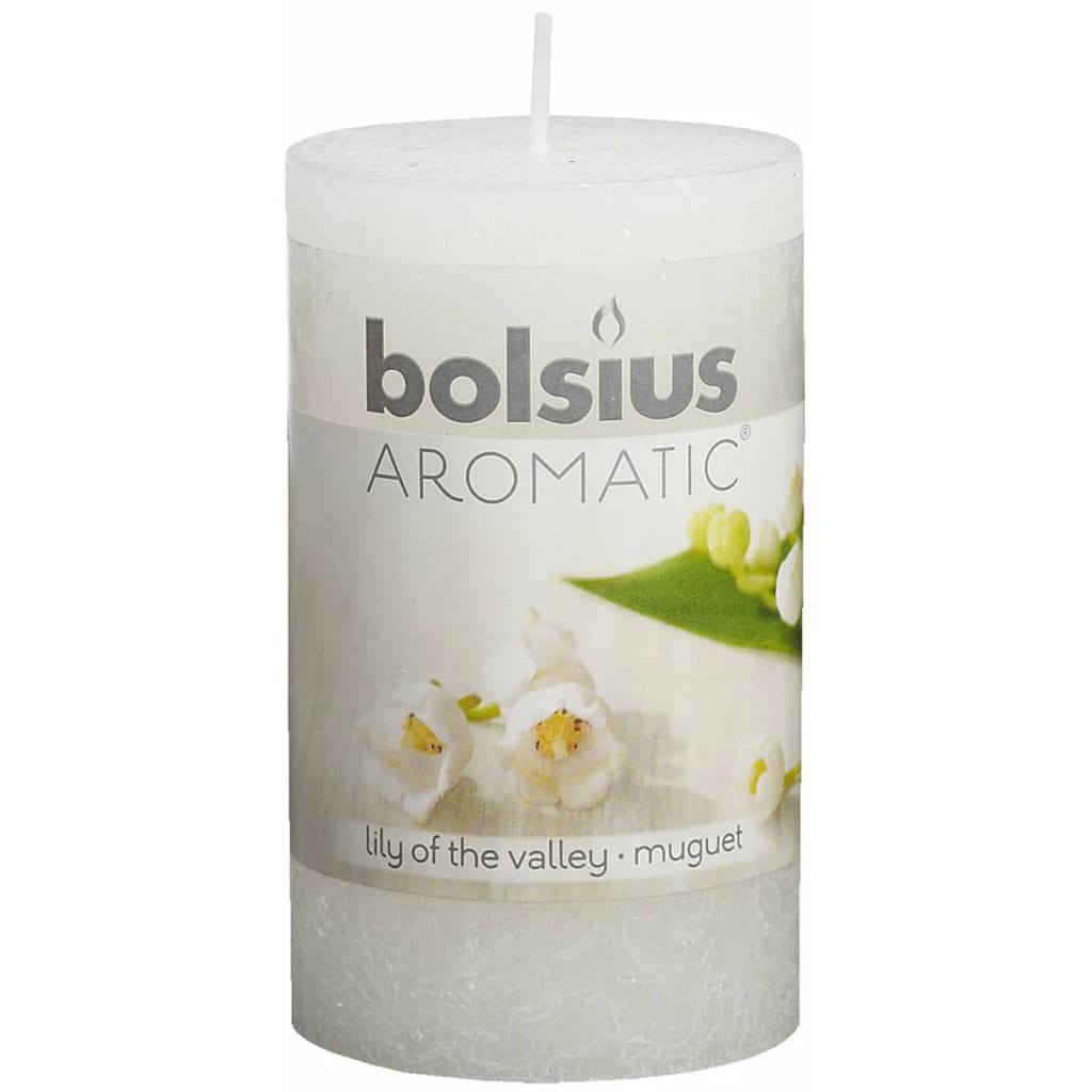 Geurkaars lily of the valley Pillar 100 x 58 mm Bolsius