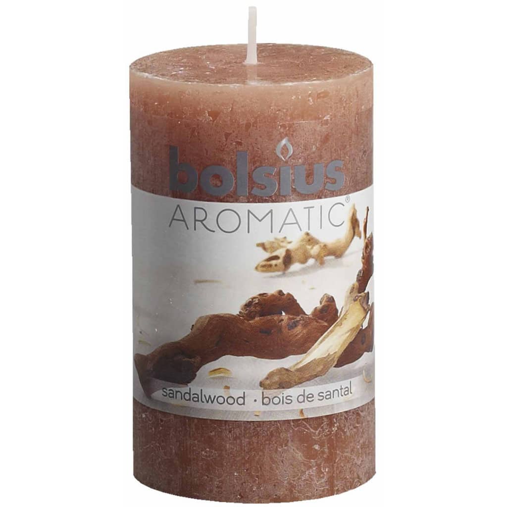 

Bolsius Rustieke geurkaarsen Sandalwood 6 st 103626240323