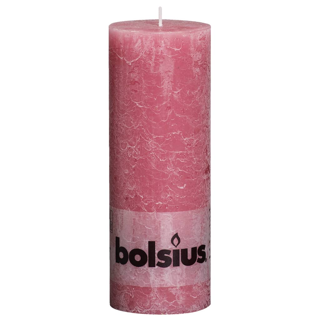 

Bolsius Rustiekkaarsen 6 st 190x68 mm oudroze