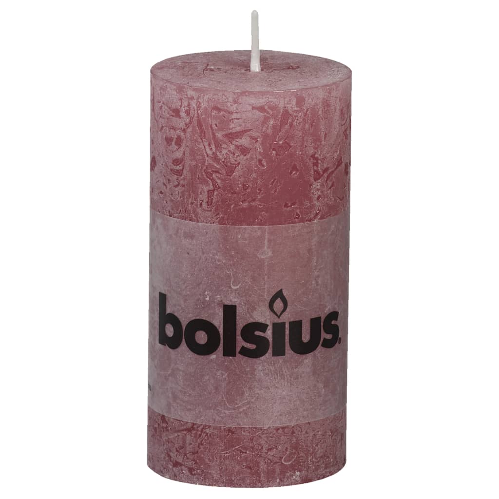 

Bolsius Rustiekkaarsen 8 st 100x50 mm oudroze