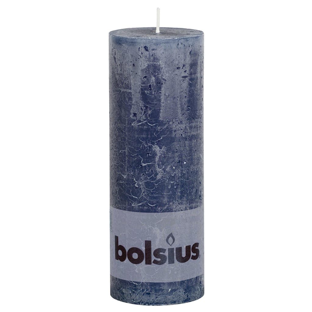 

Bolsius Rustiekkaarsen 6 st 190x68 mm blauw