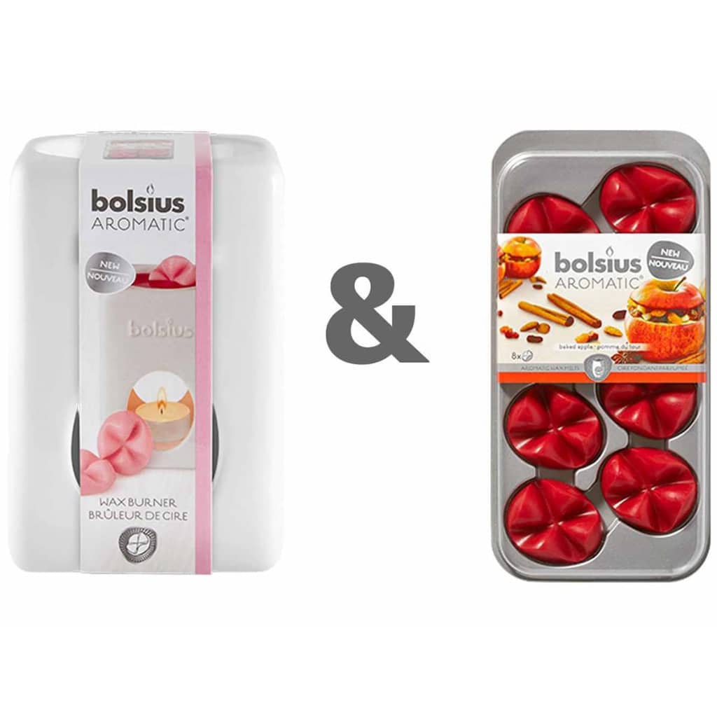 

Bolsius Wax brander set met aromatische wax melts Baked Apple 07790501826