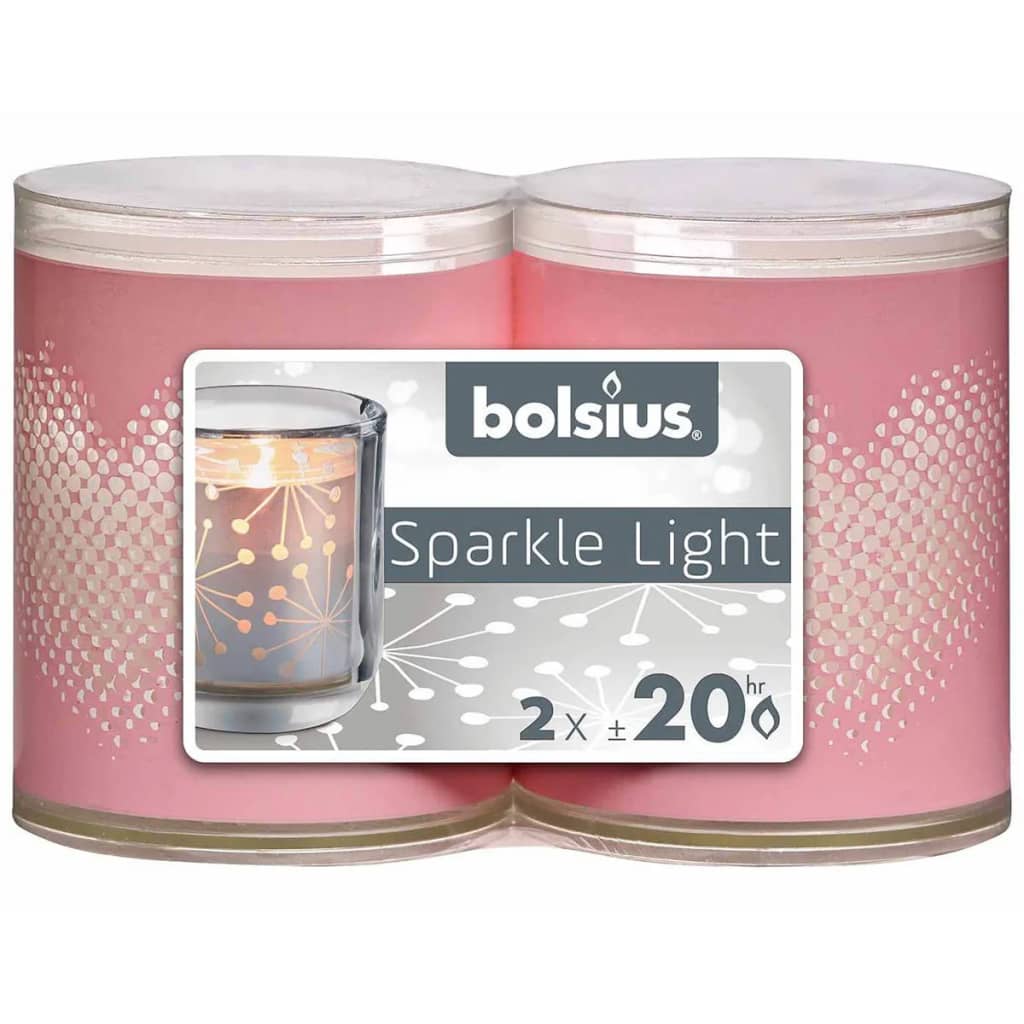 

Bolsius 6 st Sparkle Lights Heart roze 103622396740