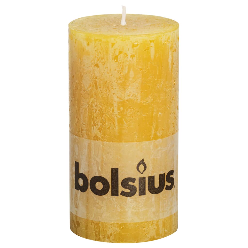 

Bolsius Rustiekkaarsen 6 st 130x68 mm okergeel