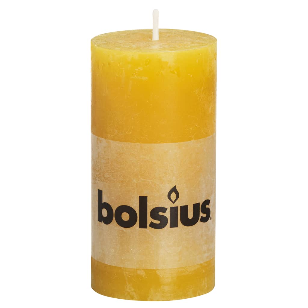 

Bolsius Rustiekkaarsen 8 st 100x50 mm okergeel