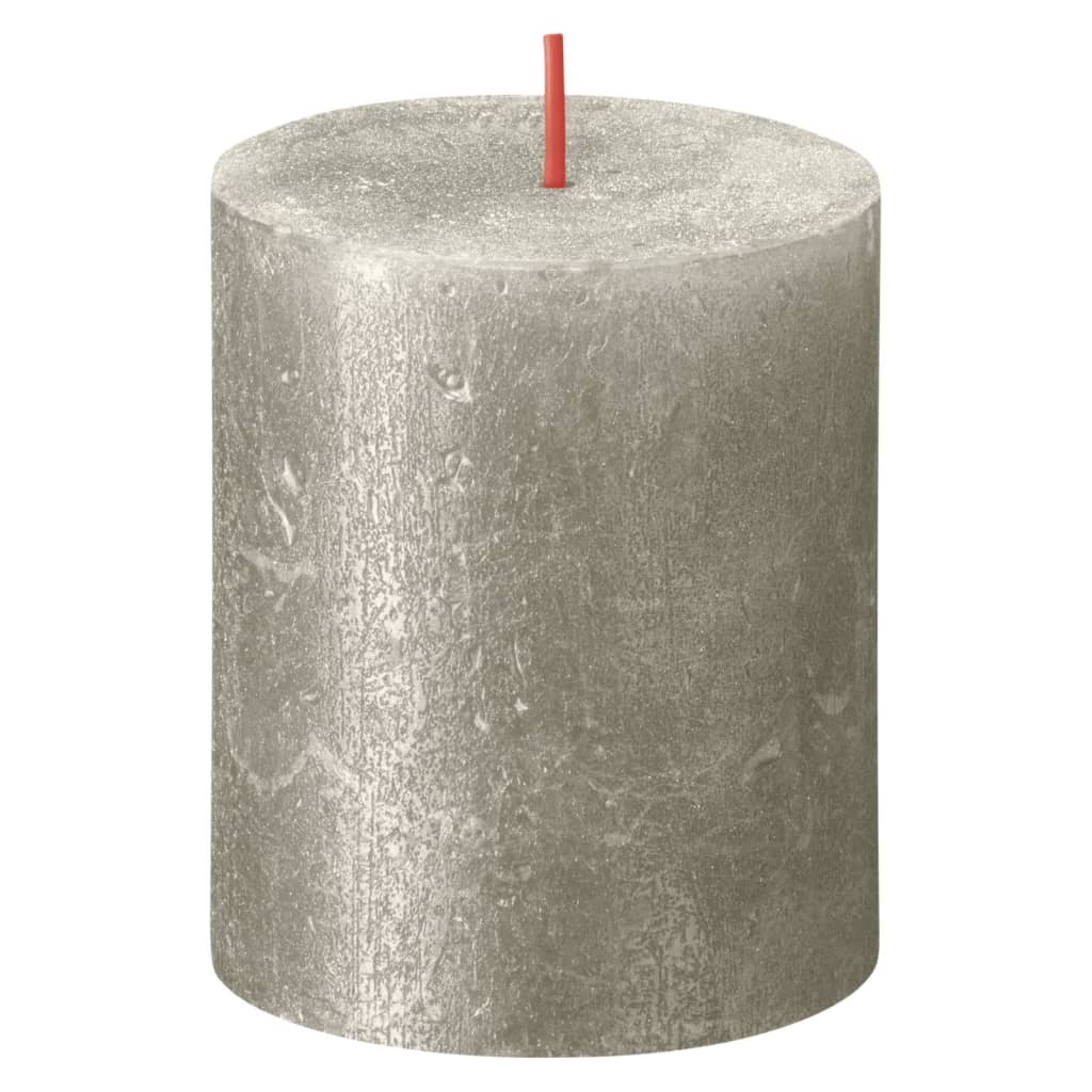 

Bolsius Stompkaarsen Shimmer 4 st rustiek 80x68 mm champagnekleurig
