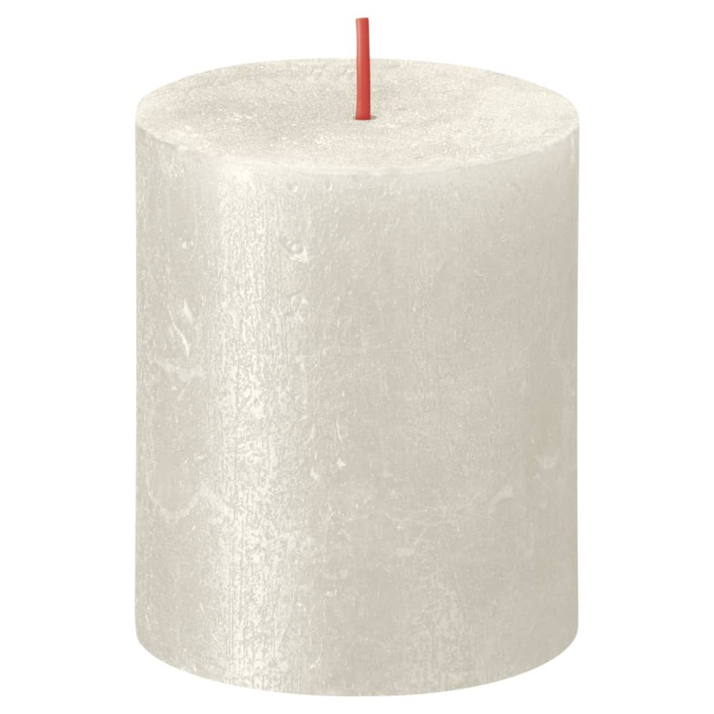 

Bolsius Stompkaarsen Shimmer 4 st rustiek 80x68 mm ivoorkleurig