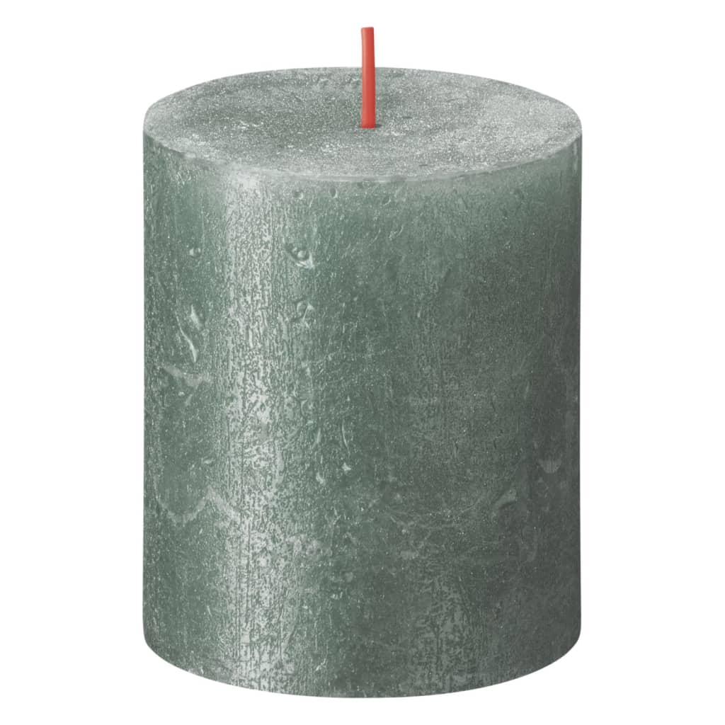 

Bolsius Stompkaarsen Shimmer 4 st rustiek 80x68 mm oxideblauw