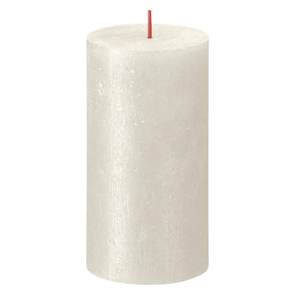 

Bolsius Stompkaarsen Shimmer 4 st rustiek 130x68 mm ivoorkleurig