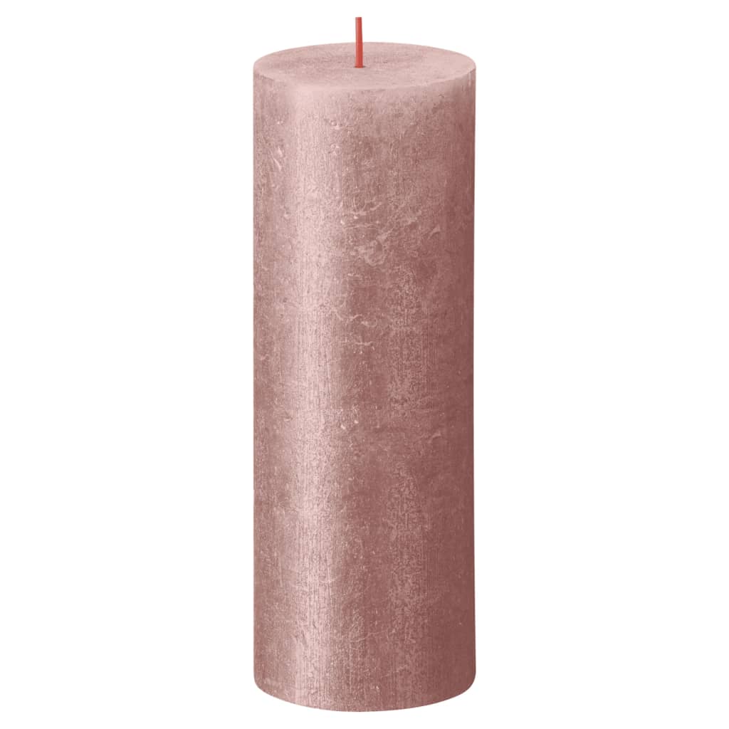 

Bolsius Stompkaarsen Shimmer 4 st rustiek 190x68 mm roze
