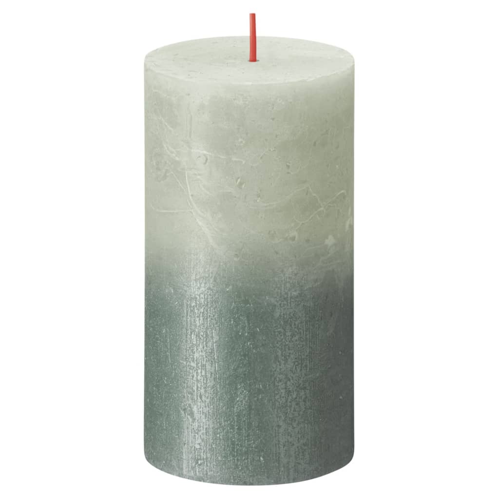 

Bolsius Stompkaarsen Sunset 4 st rustiek 130x68mm mistgroen oxideblauw