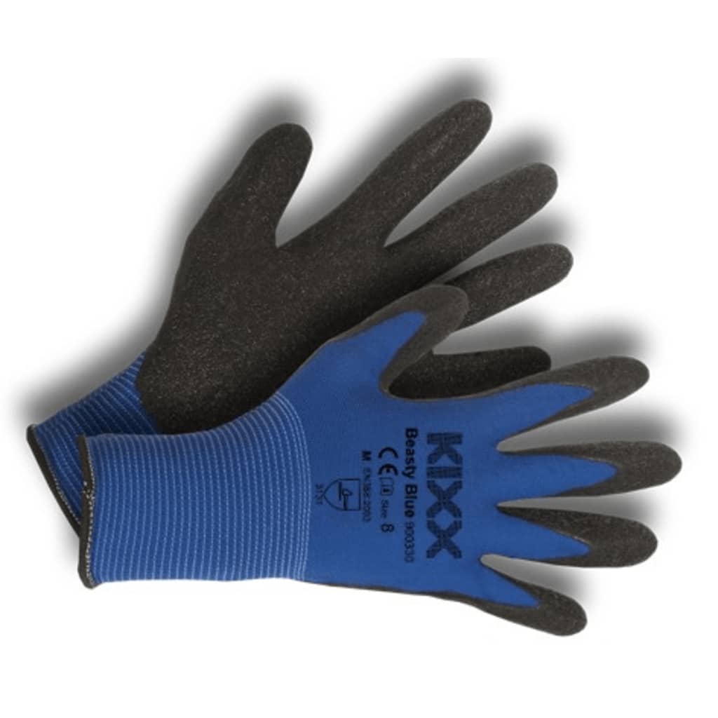 Kixx Tuinhandschoen Beasty Blue Blauw - Handschoenen - 8