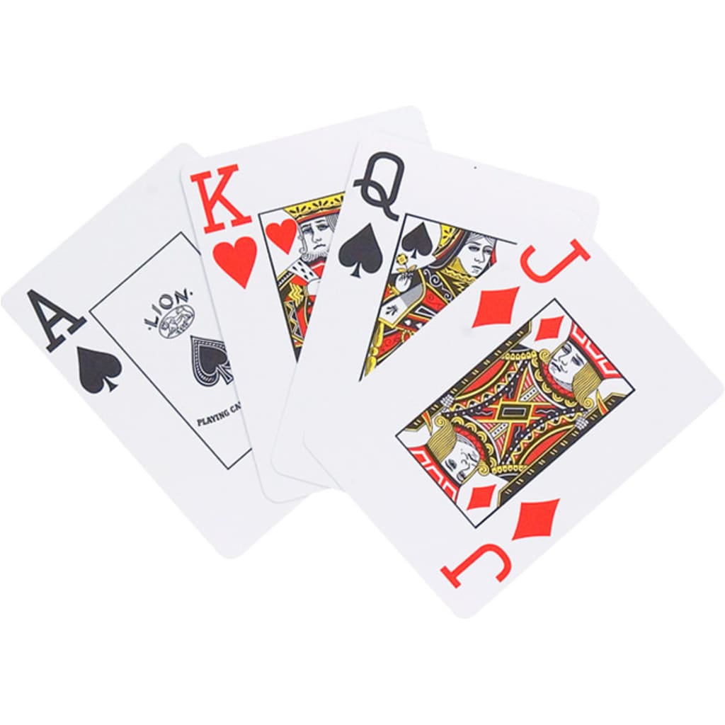 Liongames Lion Games Speelkaarten 100 Plastic Poker liongames kopen in de aanbieding