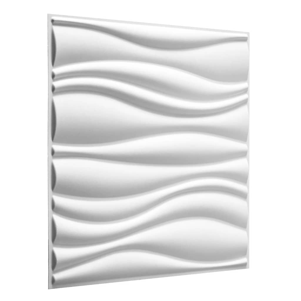 WallArt Lambriuri de perete 3D, Waves, 12 buc, GA-WA04