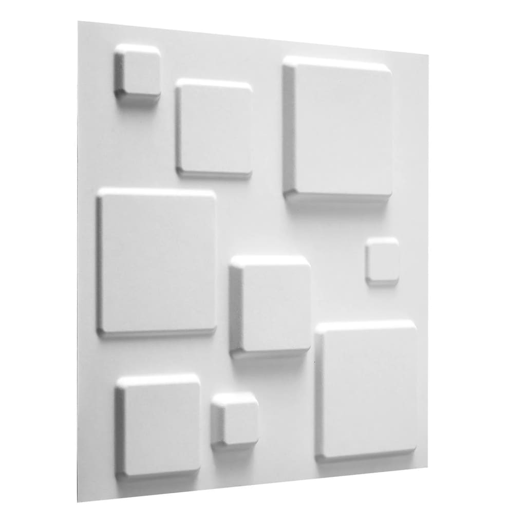 Afbeelding WallArt 3D Wandpanelen Squares 12 stuks GA-WA09 door Vidaxl.nl