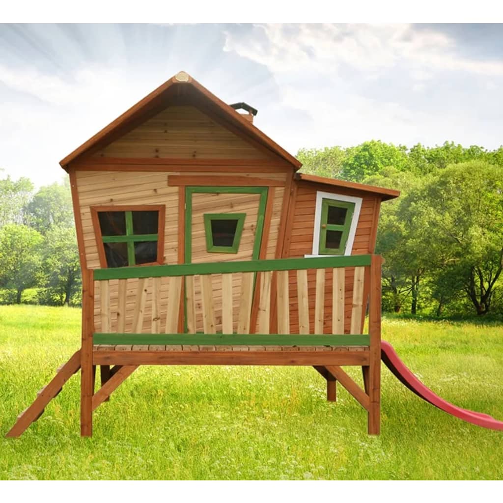 AXI Kinderspeelhuisje met glijbaan hout Emma